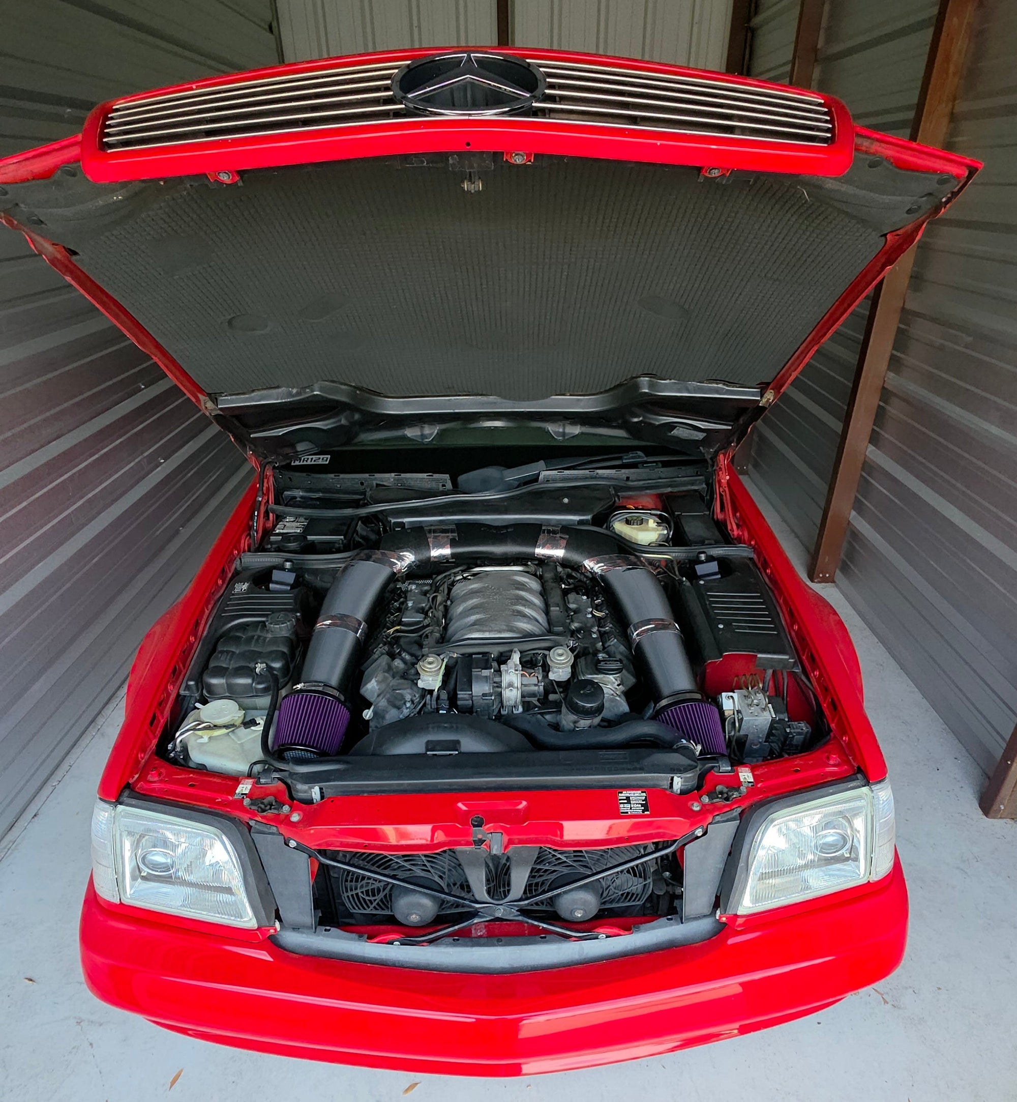 Mercedes R129 M113 5.0 V8 — Custom Intake System